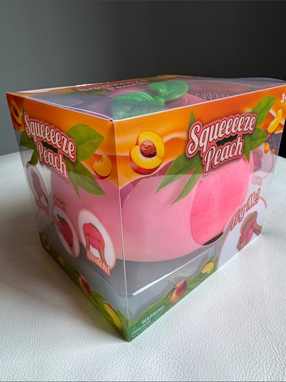SHIPS TODAY! Peach Sunny Days Squeezy Squishy Fidget Fruit Toy TikTok Viral New - Picture 2 of 8